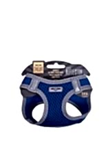 Havalı Dokuma Reflektör Serisi Küçük Irk Göğüs Tasması Mavi 3xs-22-26cm