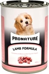 Pronature Parça Kuzu Etli 400 gr Yavru Konserve Köpek Maması