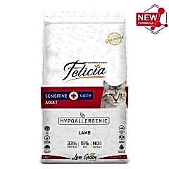 Felicia 2 Kg Yetişkin Kuzu Etli Az Tahıllı HypoAllergenic Kedi Maması