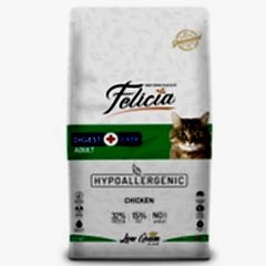 Felicia 12 Kg Yetişkin Tavuklu Az Tahıllı HypoAllergenic Kedi Maması