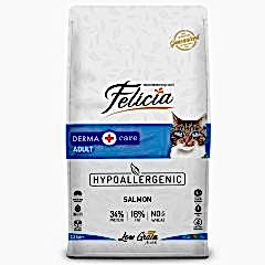 Felicia 12 Kg Yetişkin Somonlu Az Tahıllı HypoAllergenic Kedi Maması