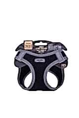 Doggie Havalı Dokuma Reflektör Küçük Irk Köpek Göğüs Tasması Xxsmall Siyah 26-30 Cm