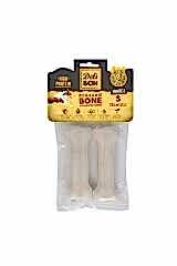 Delibon Deri Pres Kemik Köpek Ödülü Small Beyaz 12 cm 2 Adet