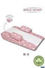 Bebek Reflü Yatağı, Yastığı Yıkanabilir Kılıf Pembe