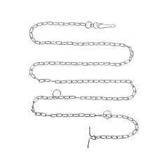 Doggie Galvaniz Köpek Bahçe Bağlama Zinciri