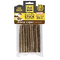 Delibon Süper Munchy Çubuk Dana Ciğerli Köpek Çiğneme Kemiği İnce 25 Adet