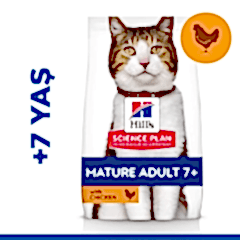 Hills Mature +7 Tavuklu Yaşlı Kedi Maması 1.5 Kg