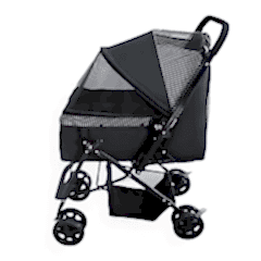 Zampa Nova Kedi ve Köpek Arabası Siyah