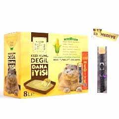 Cattie Süper Topaklanan Mısır Koçanı Kedi Tuvaleti Dolgusu