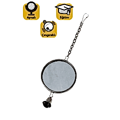 Karlie Askılı Aynalı Çan Kuş Oyuncağı Çap