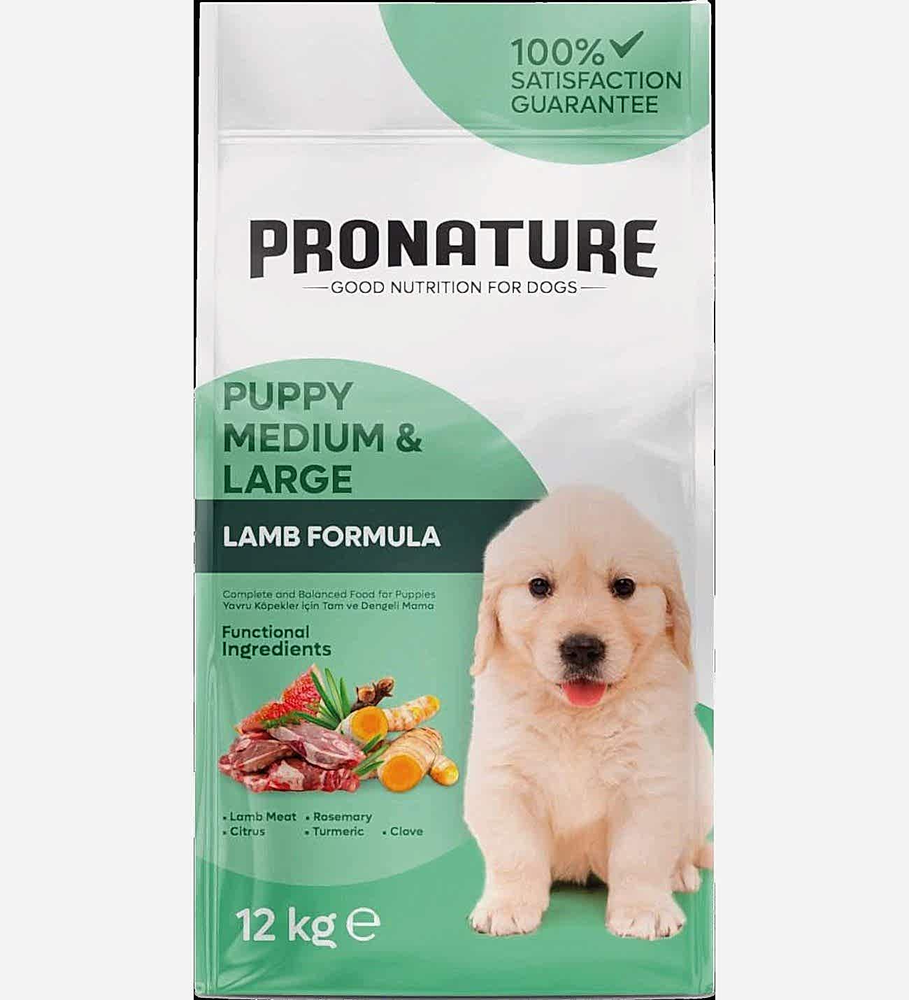 Pronature Daily Puppy Kuzu Etli ve Pirinçli 12 kg Yavru Köpek Maması